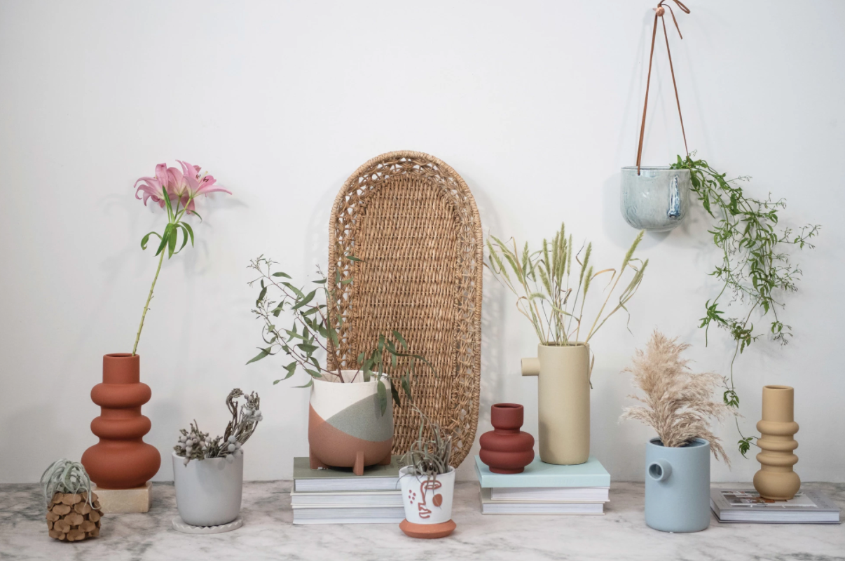 Multi Colour Footed Planter