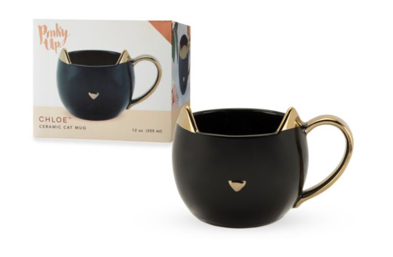 Chloe Black Cat Mug