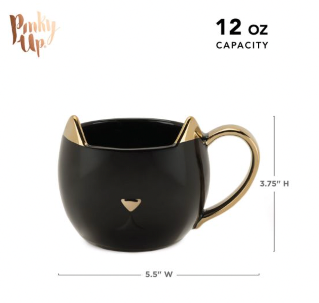 Chloe Black Cat Mug