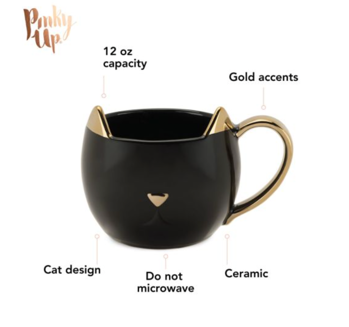 Chloe Black Cat Mug