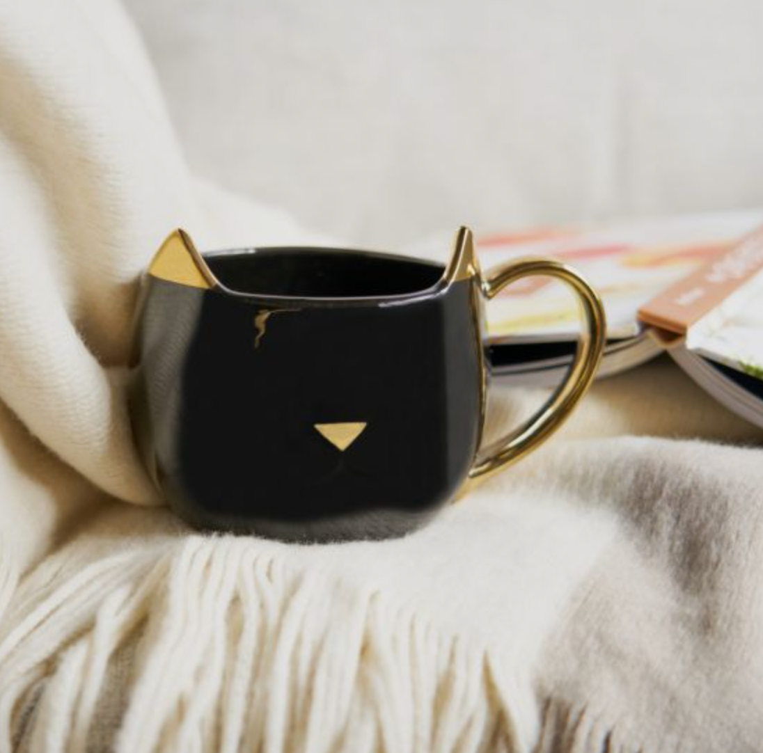 Chloe Black Cat Mug