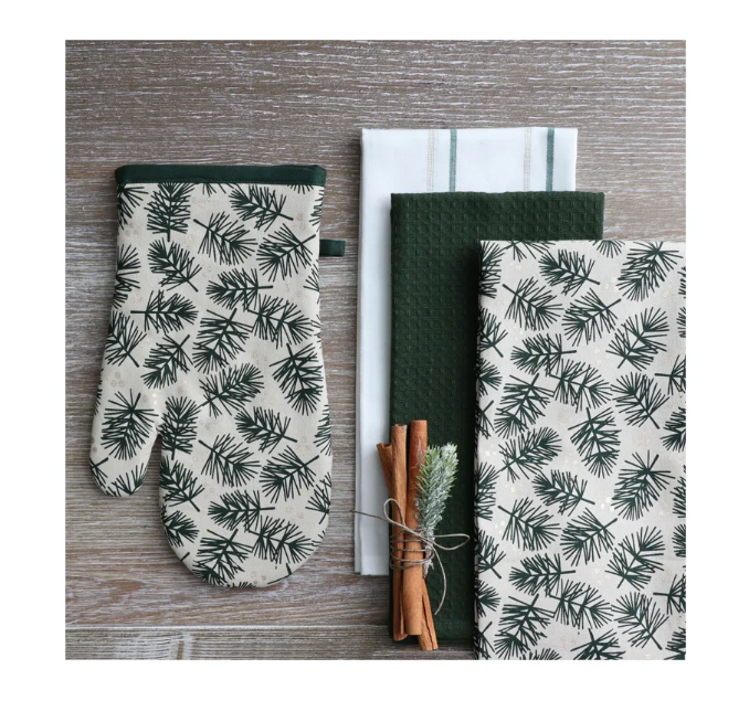 Firs Oven Mitts Set Of 2