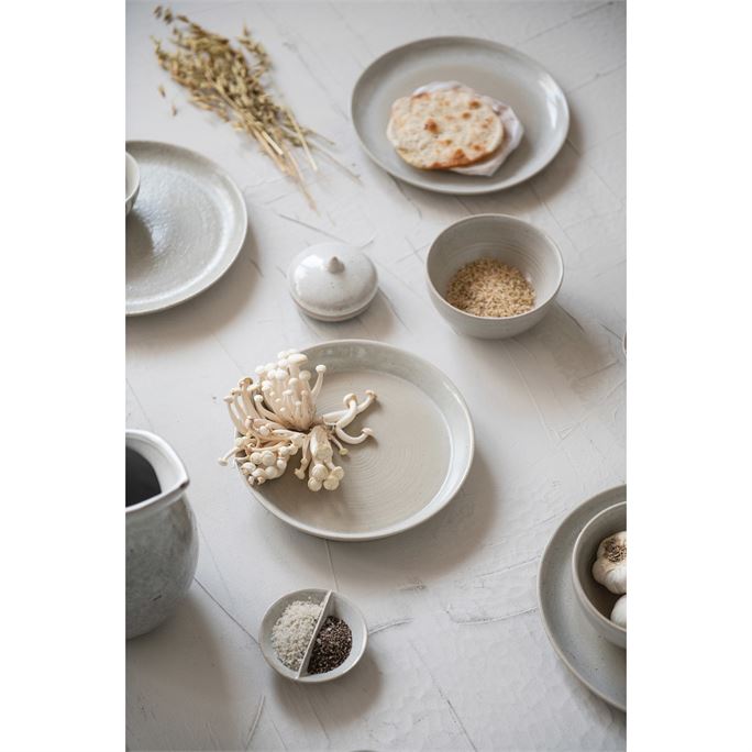 Reactive Glaze Plate Bone Colour