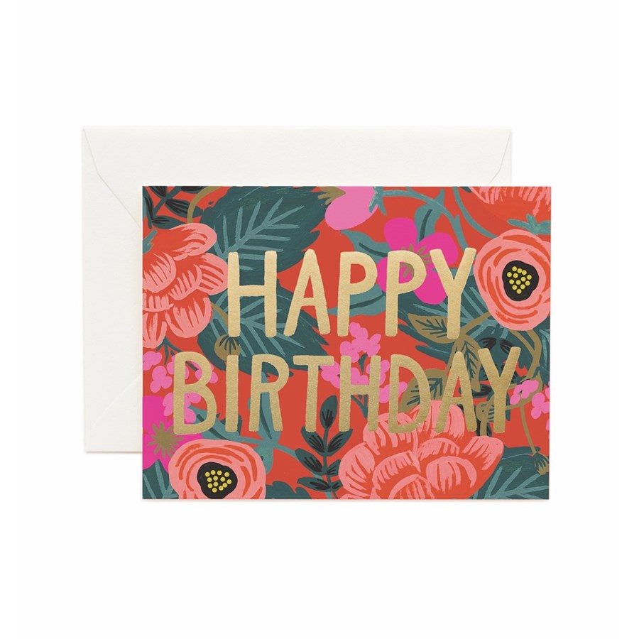 Poppy Birthday Card