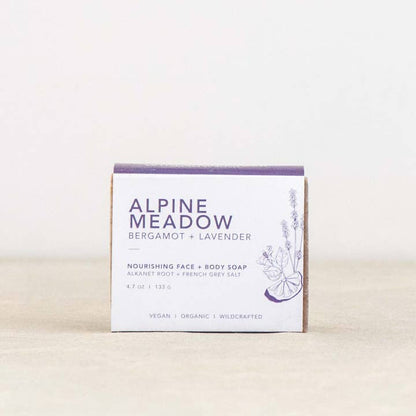 Alpine Meadow Natural Vegan Organic Soap Bar