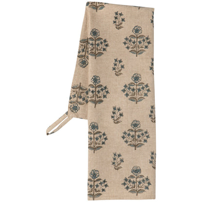Salvia Block Print Tea Towel