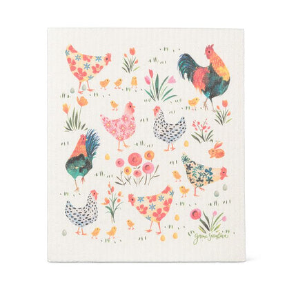Swedish Dishcloth Roosters + Hens