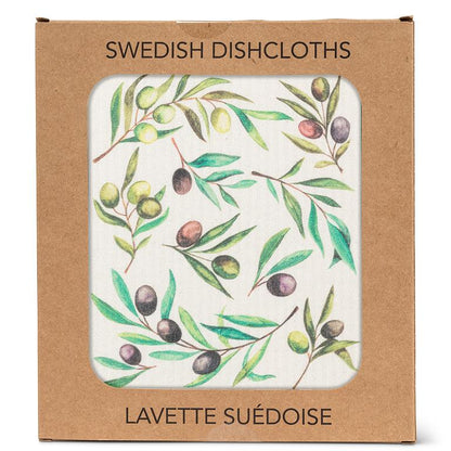 Swedish Dishcloth Olives + Leaves