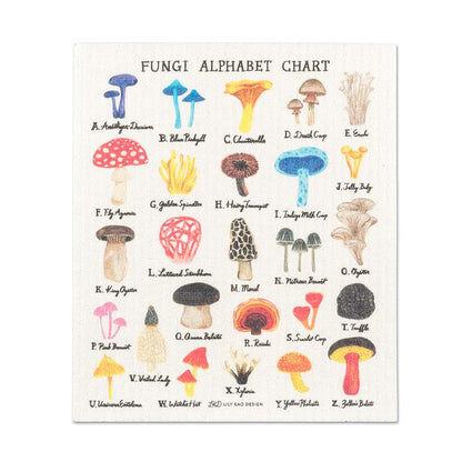 Swedish Dishcloth Mushroom Alphabet