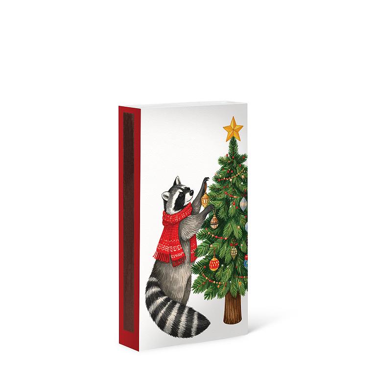 Christmas Raccoons Decorative Matches