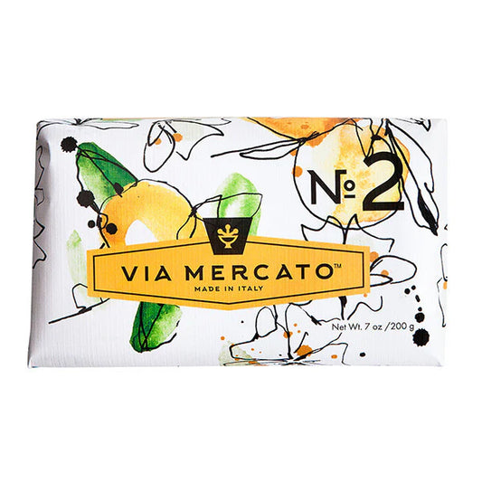 Via Mercato No.2 Soap - Green Tea + White Musk