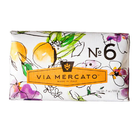 Via Mercato No.6 Soap - Fig Orange Blossom + Cedarwood