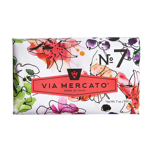 Via Mercato No.7 Soap - Peach Fig Blossom + Rose