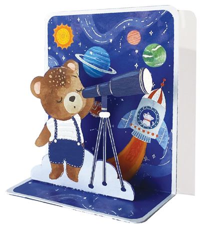 Teddy Astrology Petite Pop-Up Card