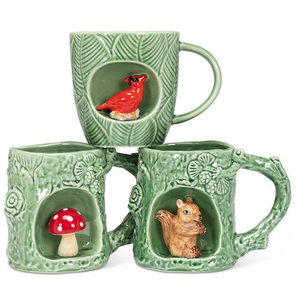Cardinal Leaf Alcove Stoneware Mug