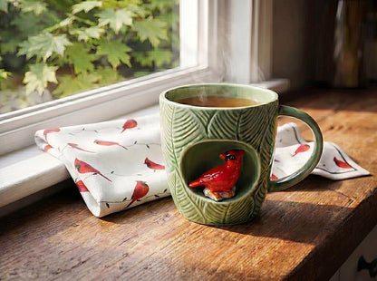 Cardinal Leaf Alcove Stoneware Mug