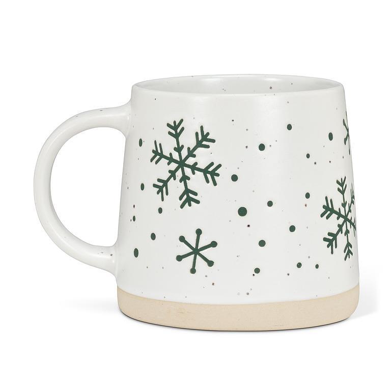 Wide Base Snowflake Mug