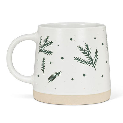 Wide Base Pine Branch Mug