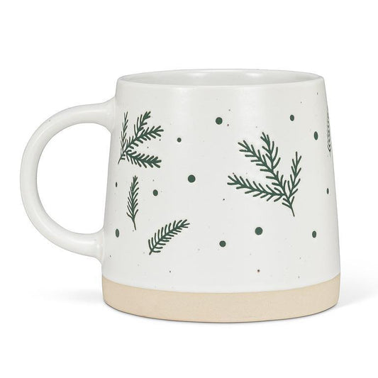 Wide Base Pine Branch Mug