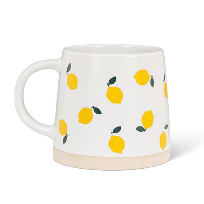 Wide Base Mug With Lemons