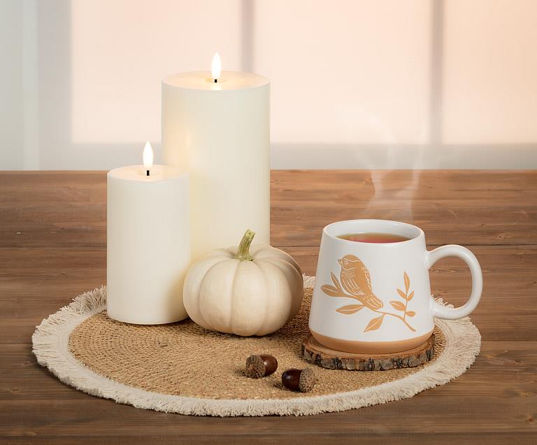 Oversized Mug with Birds on Branch