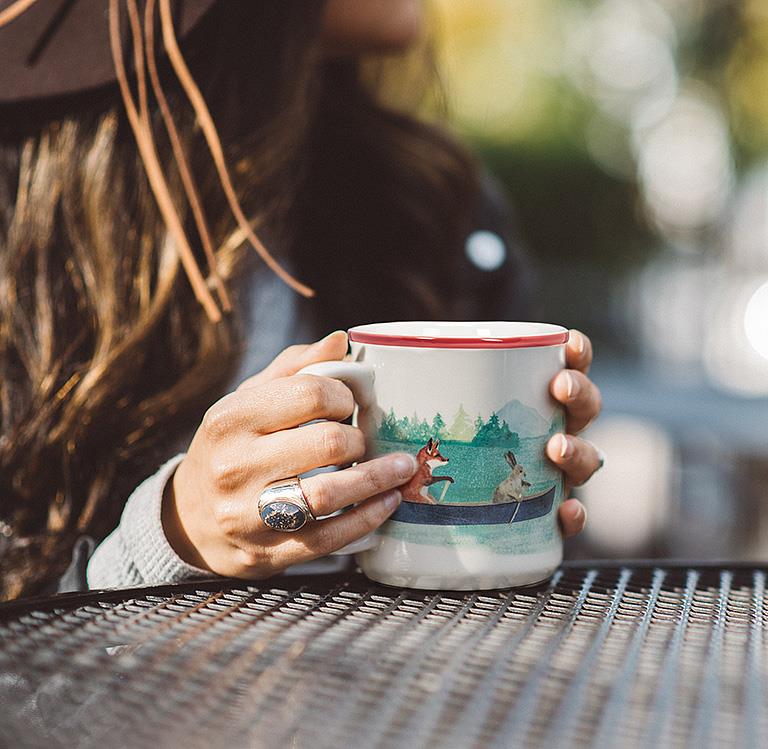 Animal In Canoe Mug