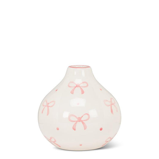 Small Ball Vase With Bows