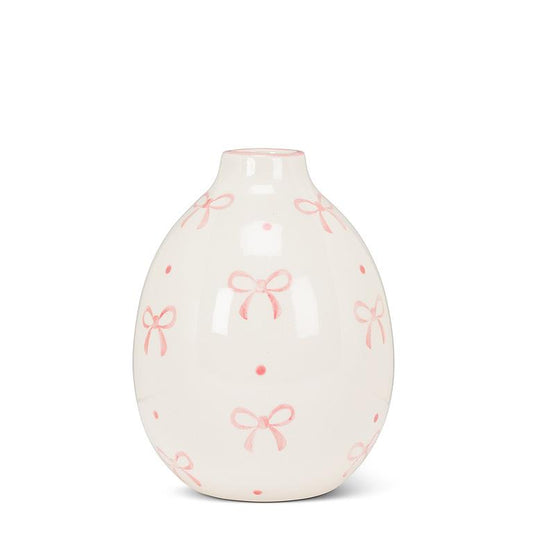 Large Ball Vase With Bows