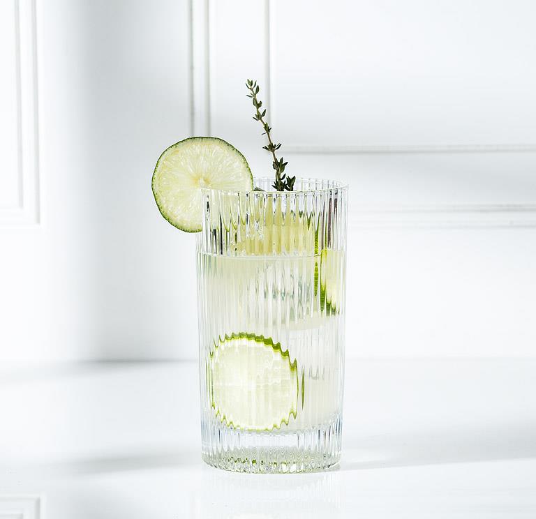Vertical Optic Highball Glass