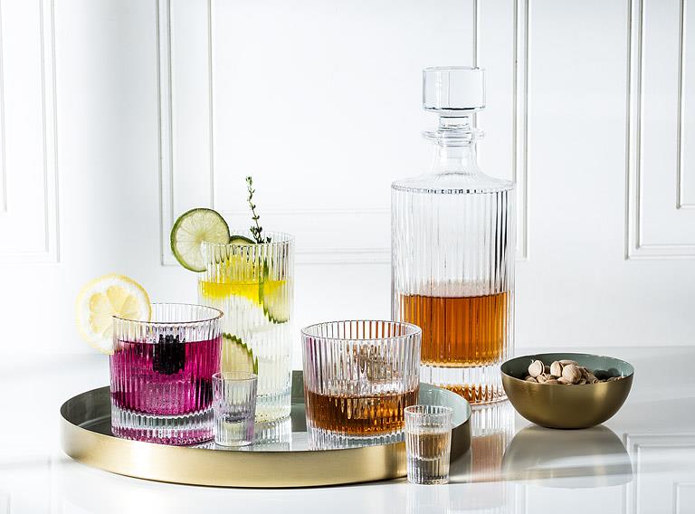Vertical Optic Highball Glass