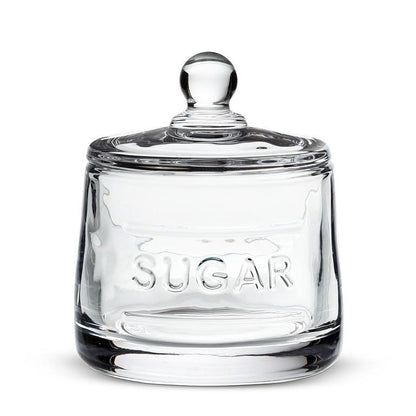 Classic Text Sugar Pot With Lid