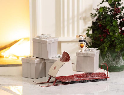 Standing Mouse with Acorn Ornament