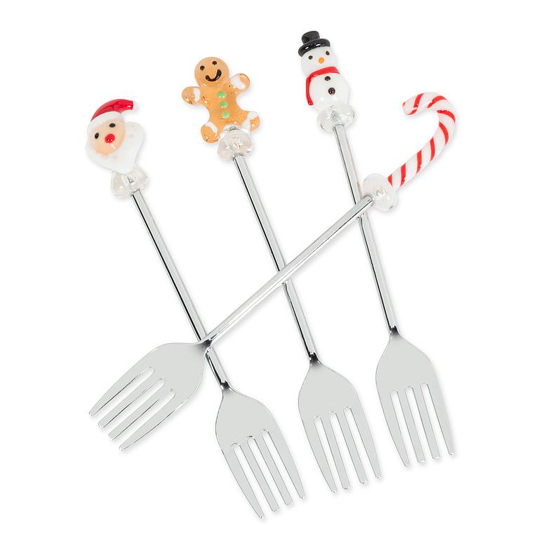 Holiday Icon Cocktail Forks Set of 4