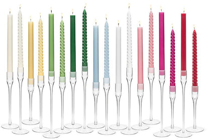 Ridged Taper Candle | Red