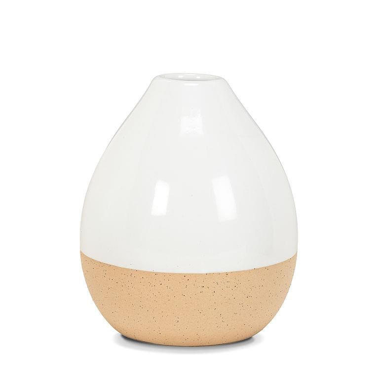 White & Nature Shiny & Matte Bud Vase