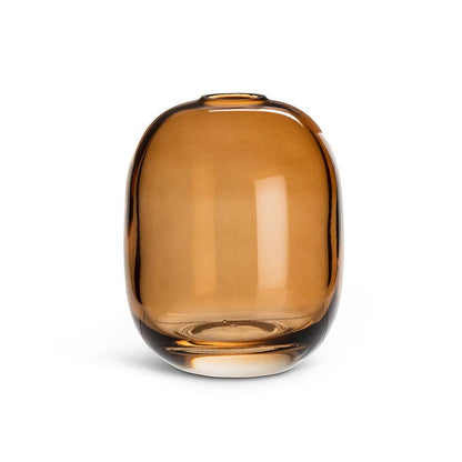 Medium Barrel Bud Vase Amber