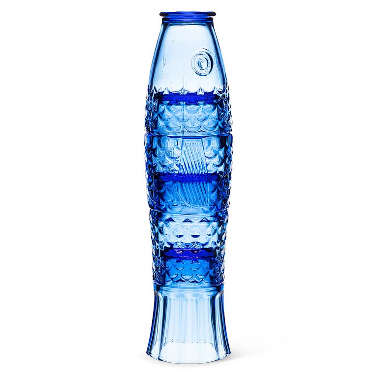 Blue Stacking Fish Glasses, Set of 4