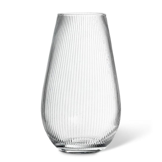 Large Narrow Optic Wide Bottom Vase