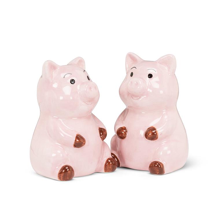 Piggy Salt + Pepper Shakers