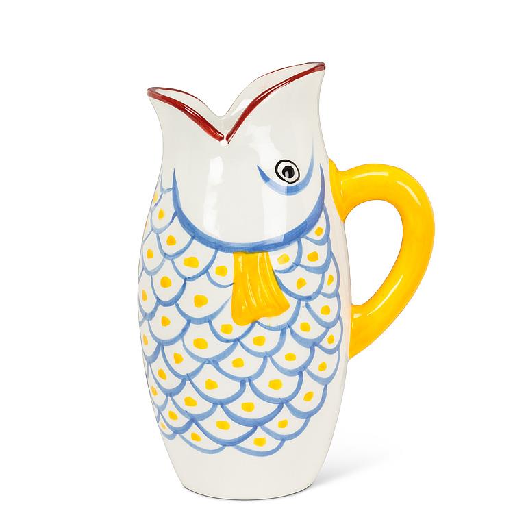 Fish Jug With Ice Lip