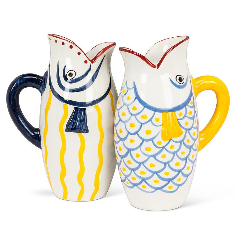 Fish Jug With Ice Lip