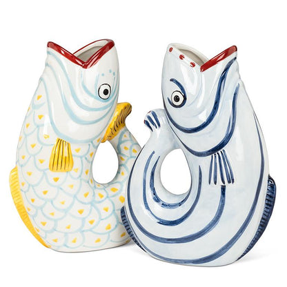 Blue Stripe Sharply Fish Jug
