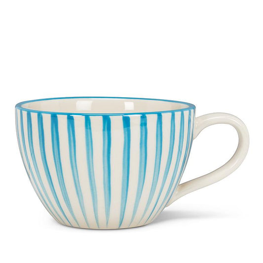 Cabana Stripe Wide Mug Blue