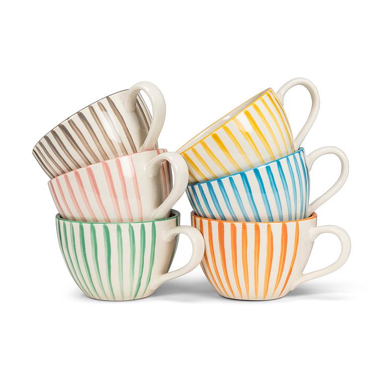 Cabana Stripe Wide Mug Green