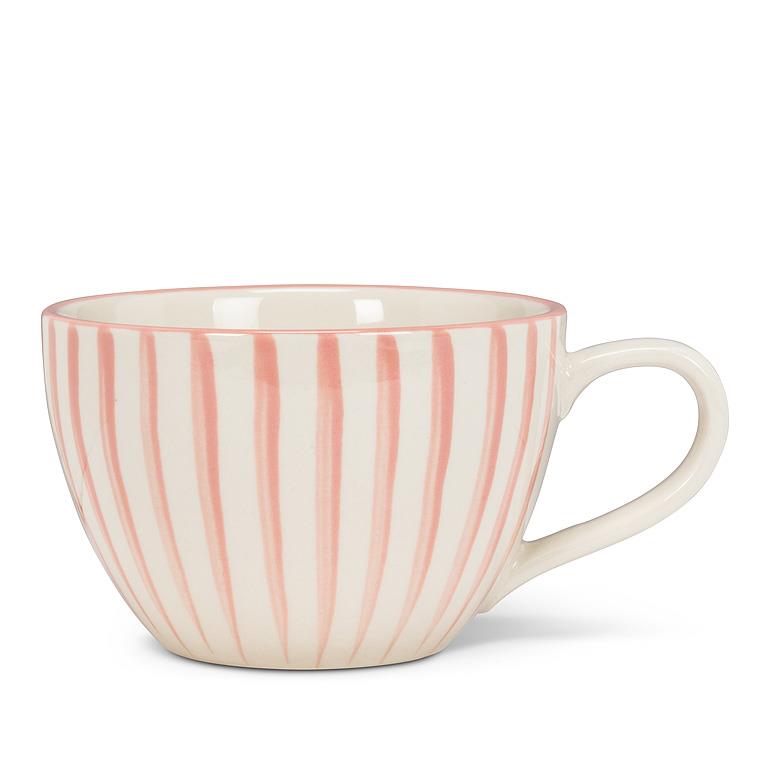 Cabana Stripe Wide Mug Pink