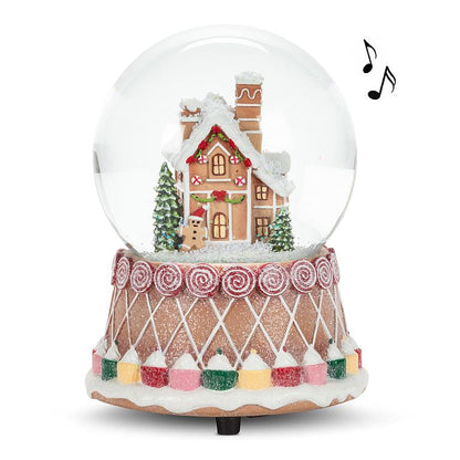 Gingerbread Musical Snow Globe