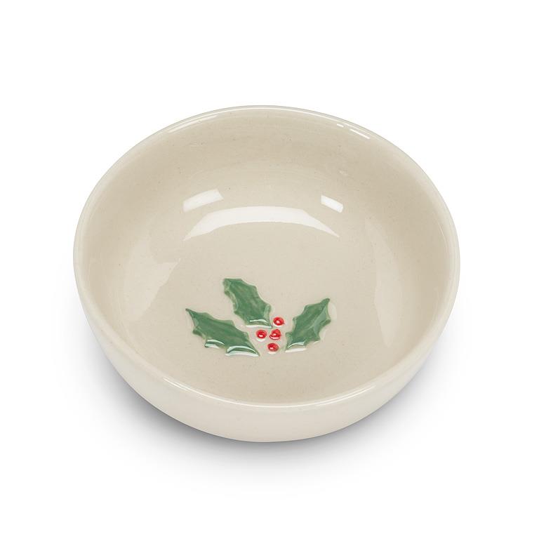 Holly Stoneware Mini Bowl