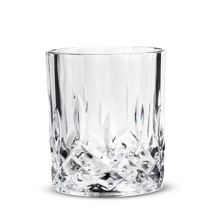 Cross Cut Spinning Tumbler Glass