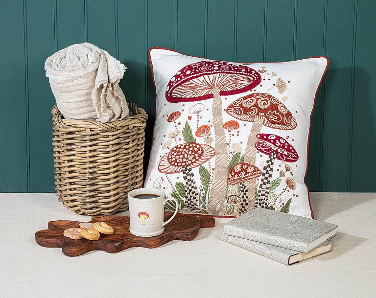 Mushroom On Rimmed Mug