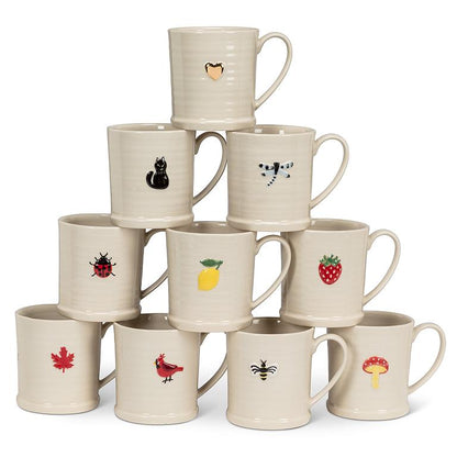Strawberry On Rimmed Mug
